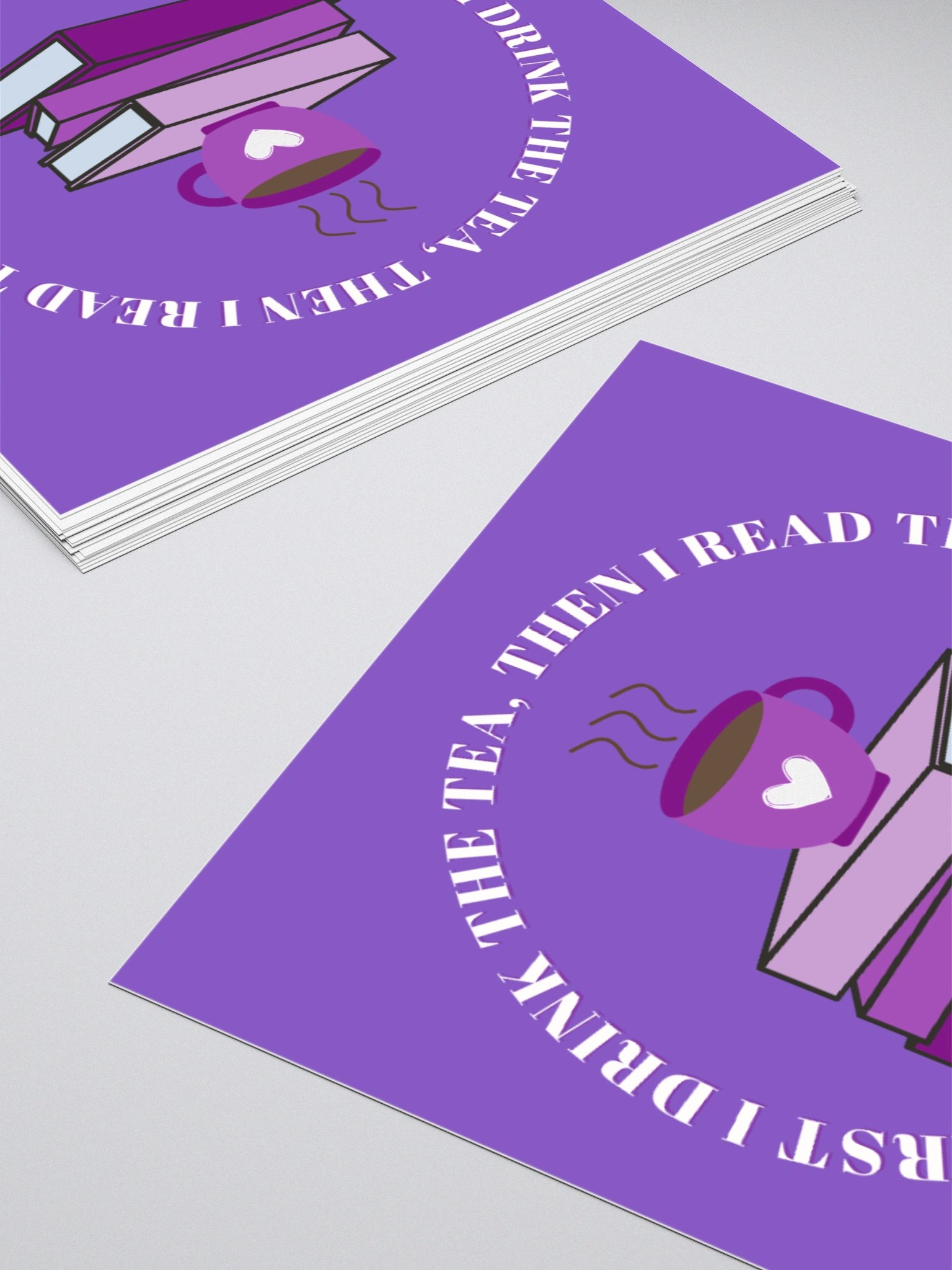 Drink Tea Read Books Sticker product image (4)