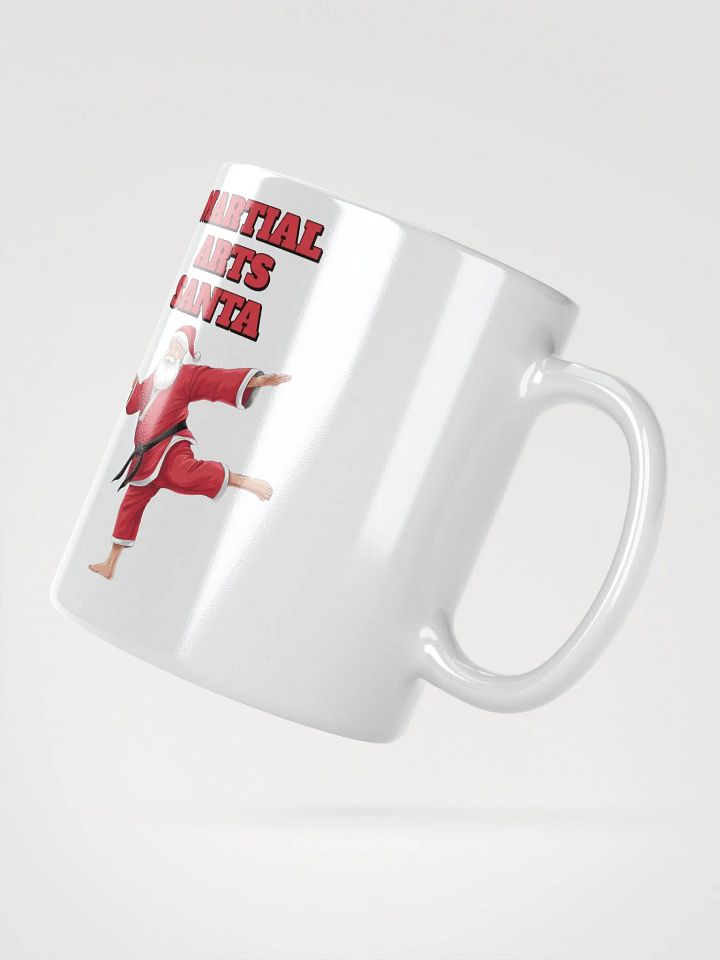 Martial Arts Santa - Funny Christmas White Mug product image (4)