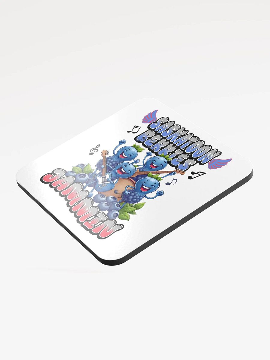 Saskatoon Berries Jammin Glossed Cork Coaster product image (4)