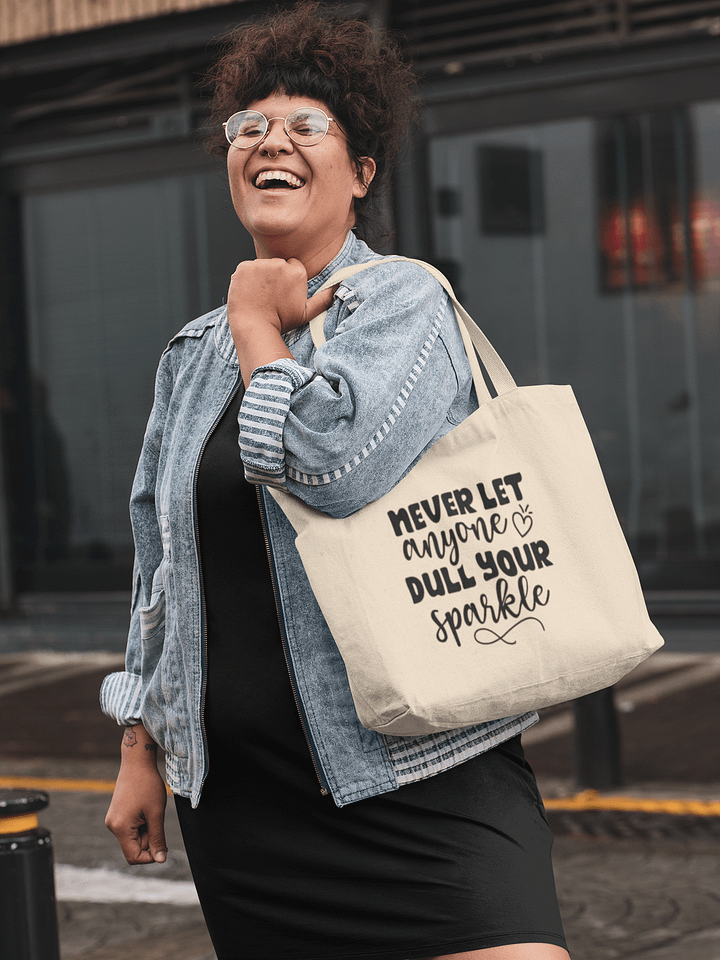 Never Let Anyone Dull Your Sparkle Tote product image (1)