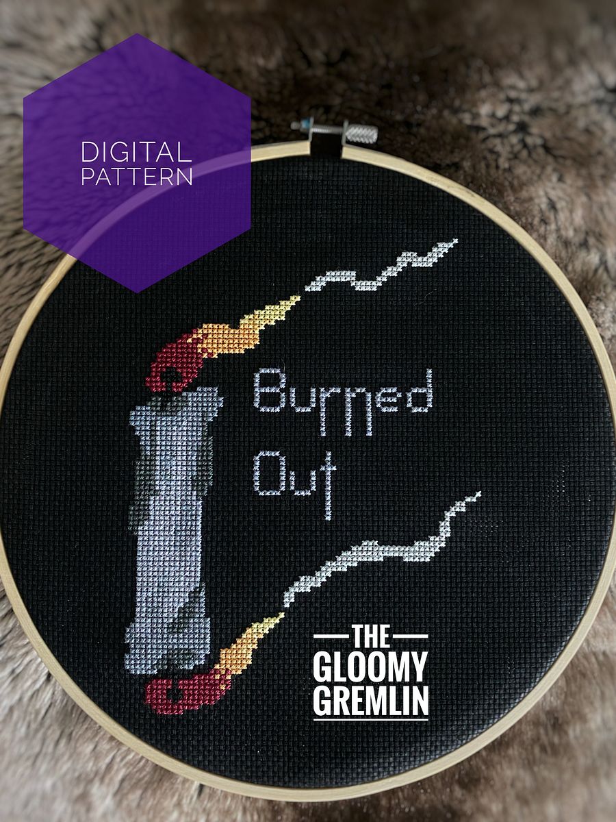 Burned Out - Cross Stitch Pattern product image (3)