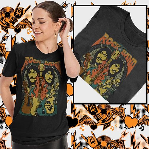 My retro Rock Band t-shirt is now completely finished and I´m pretty happy with the design.

Link in bio.

#retrotshirt #rock...