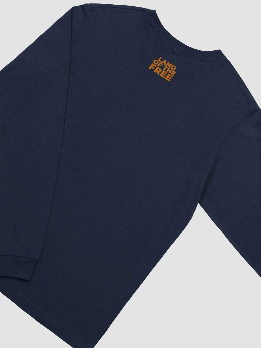 Orange American Flag Long Sleeve Tee product image (4)