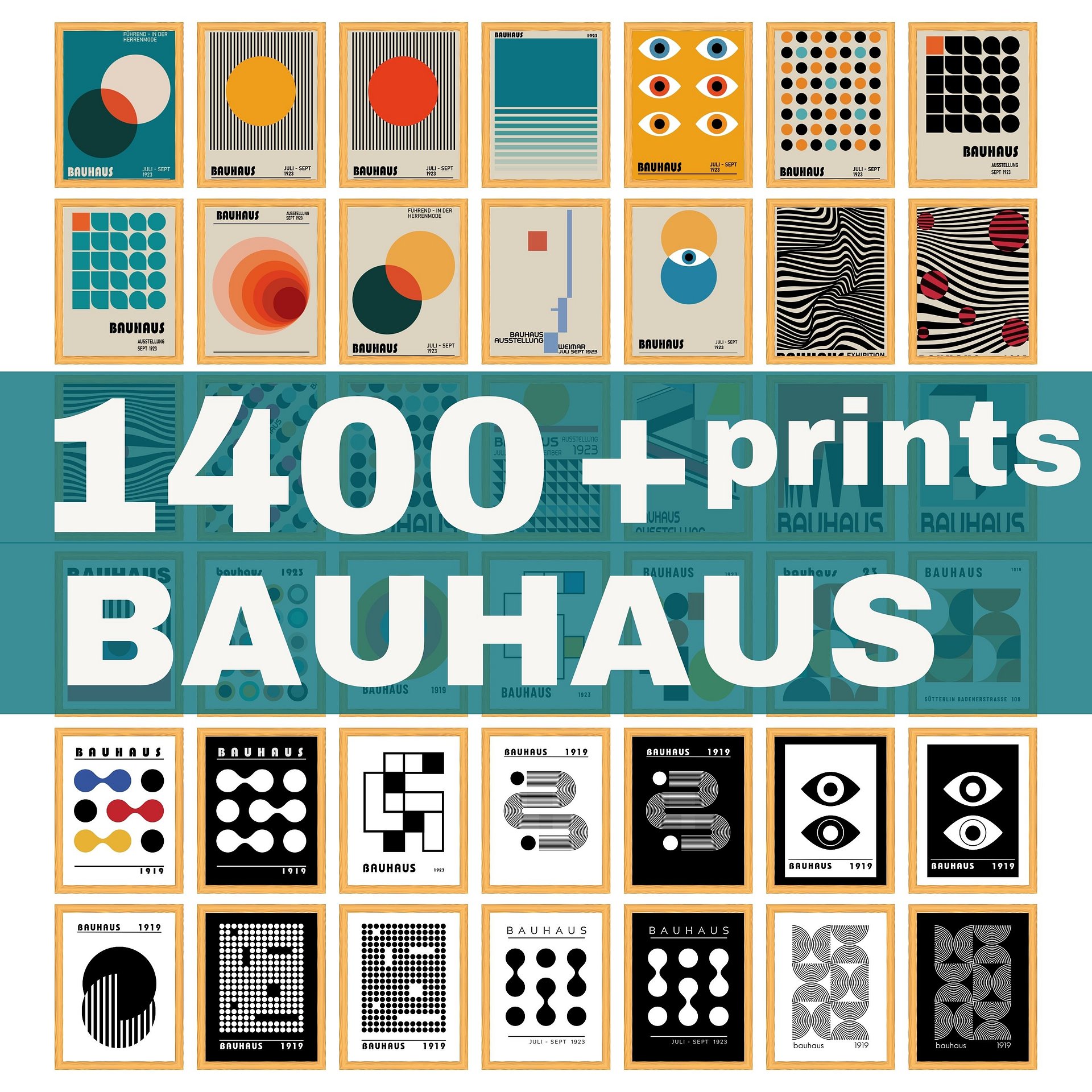 Bauhaus poster set of 1400+ premium printable wall art prints product image (5)