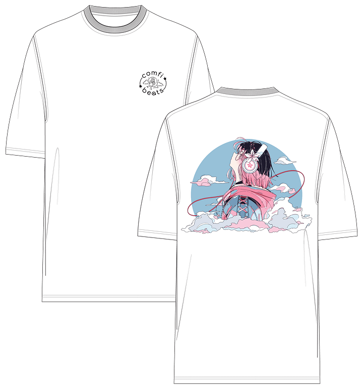 comfi beats shirt (cloud) product image (1)