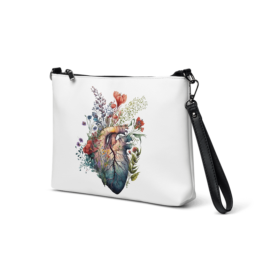 Wildflower Anatomy Heart Crossbody Bag – Watercolor Floral product image (2)