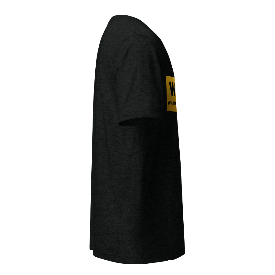 WWYD GOLD PRINT BLACK T-SHIRT product image (3)