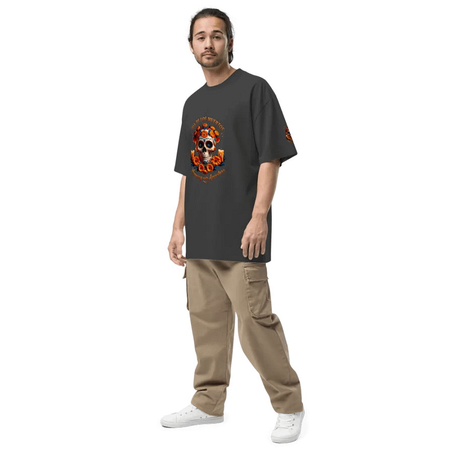 Día de los Muertos Skull Oversized Tee product image (5)