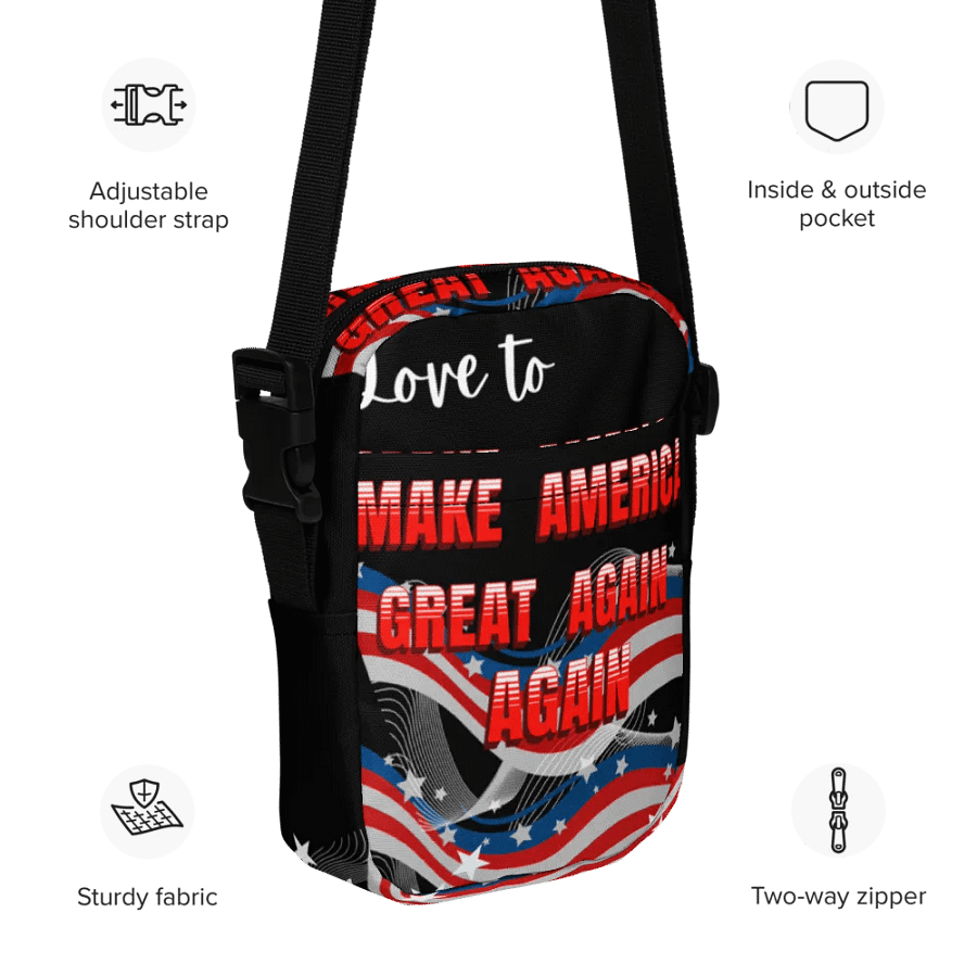MAGA Crossbody Bag TRUMP SUPPORTERS moms dads friends product image (11)