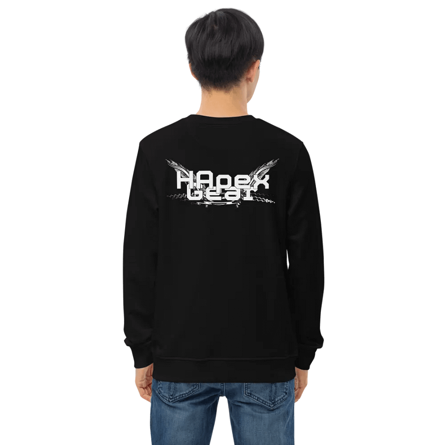 Unisex Organic Sweatshirt - White HApex Gear White Logo product image (1)