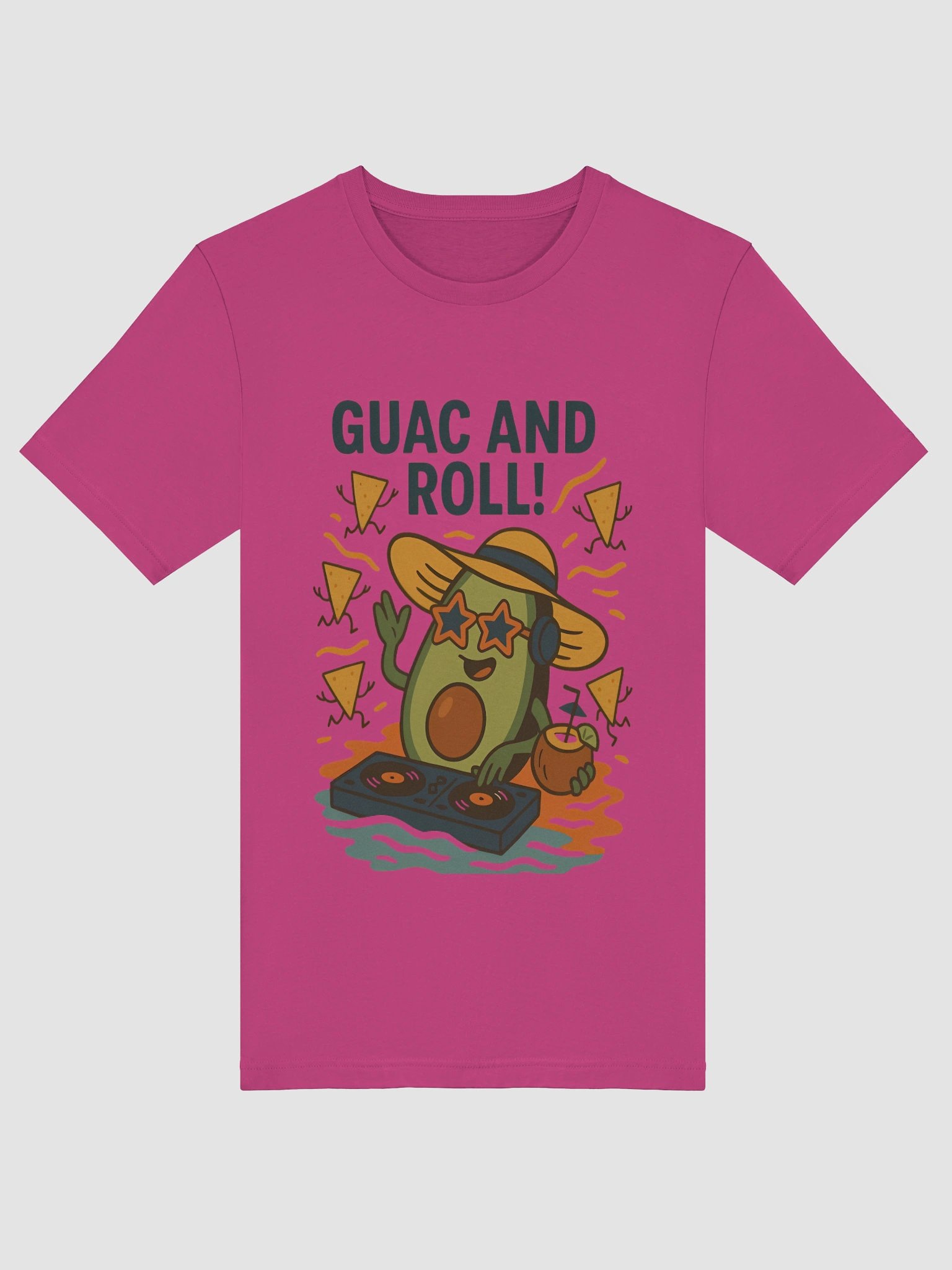 Guac & Roll DJ Avocado T-Shirt product image (45)