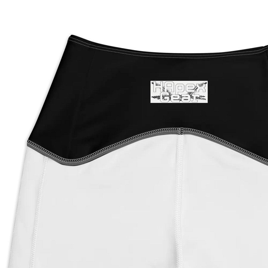 White HApex Gear White Logo Cancer Awareness Orange Ribbon. Black Leggings with Pockets product image (4)