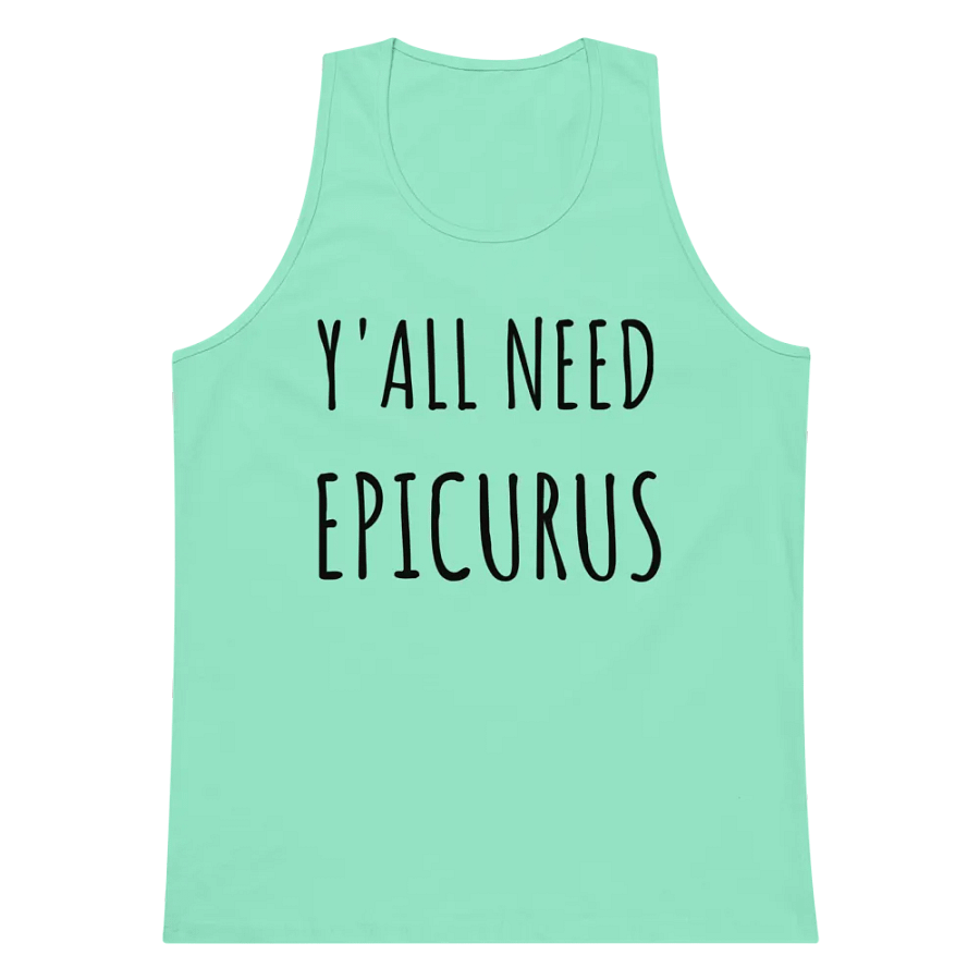 Y'all Need Epicurus BLACK (Cotton Heritage Men's Premium Tank Top) product image (6)