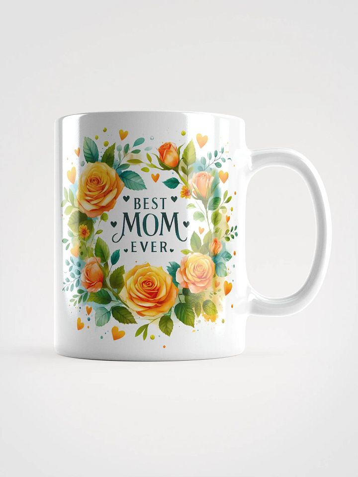 Vibrant Floral Wreath Best Mom Ever Mug product image (1)