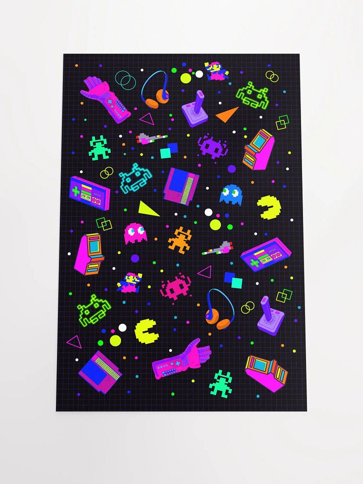 8-Bit Memories 12x18 Fine Art Print product image (1)