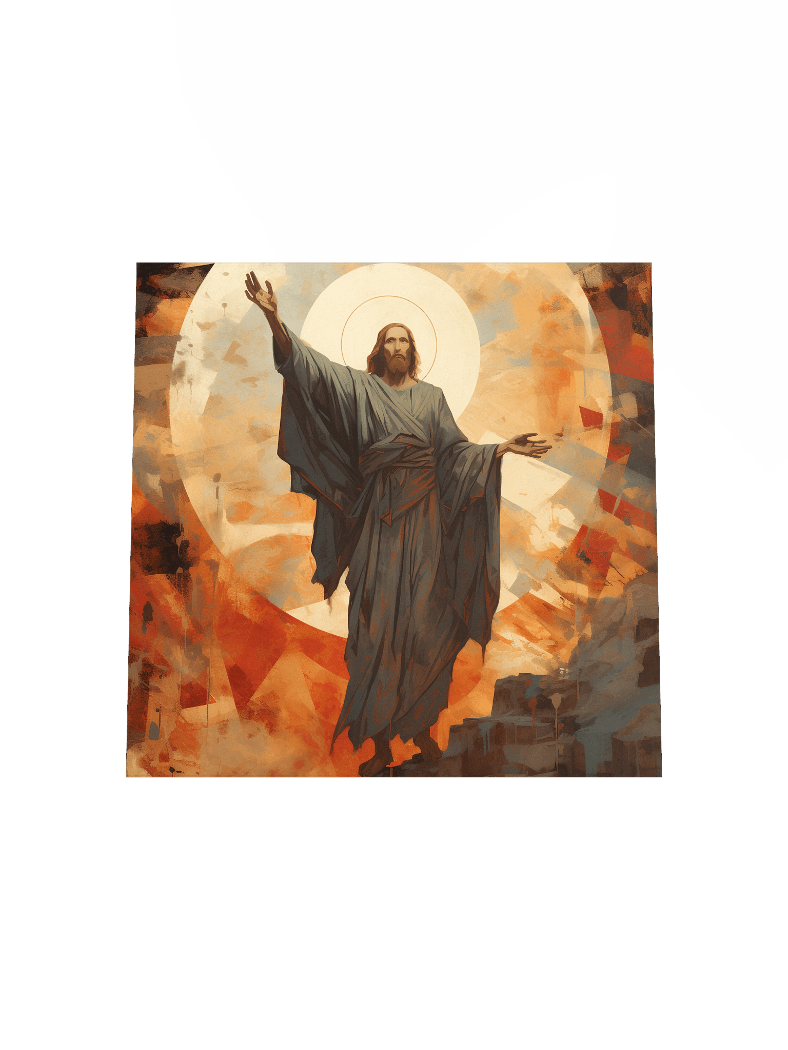 Jesus Christ Triumphant Ascension Wall Art | Inspirational Christ Art Canvas Print product image (18)