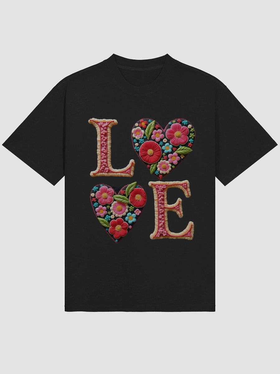 Floral Love Embroidered Oversized Tee product image (9)