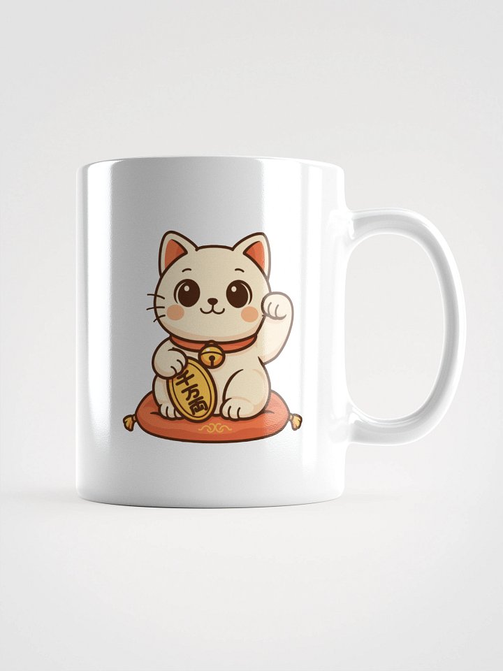 Lucky Cats White Glossy Mug product image (2)