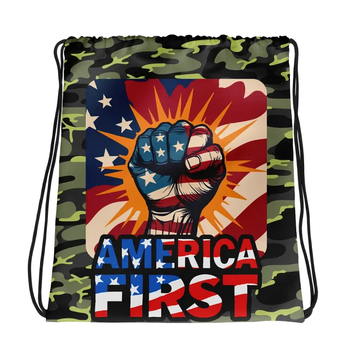 Drawstring Bag: America First product image (2)