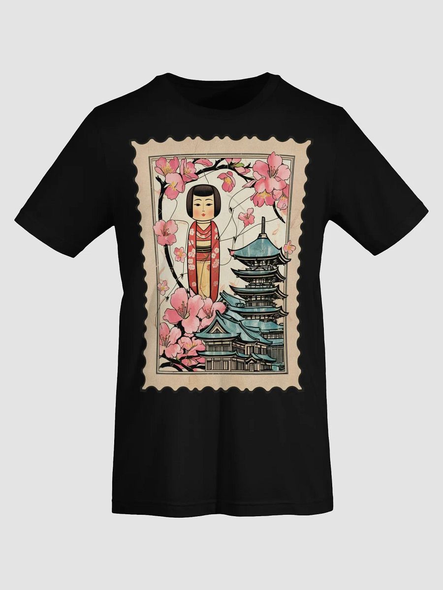 Cherry Blossom Kokeshi Doll T-Shirt product image (14)