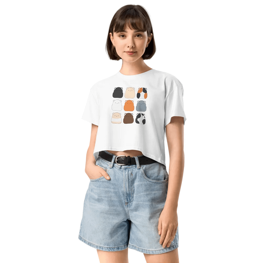 Classic Hamster Colours Premium Crop Tee product image (12)