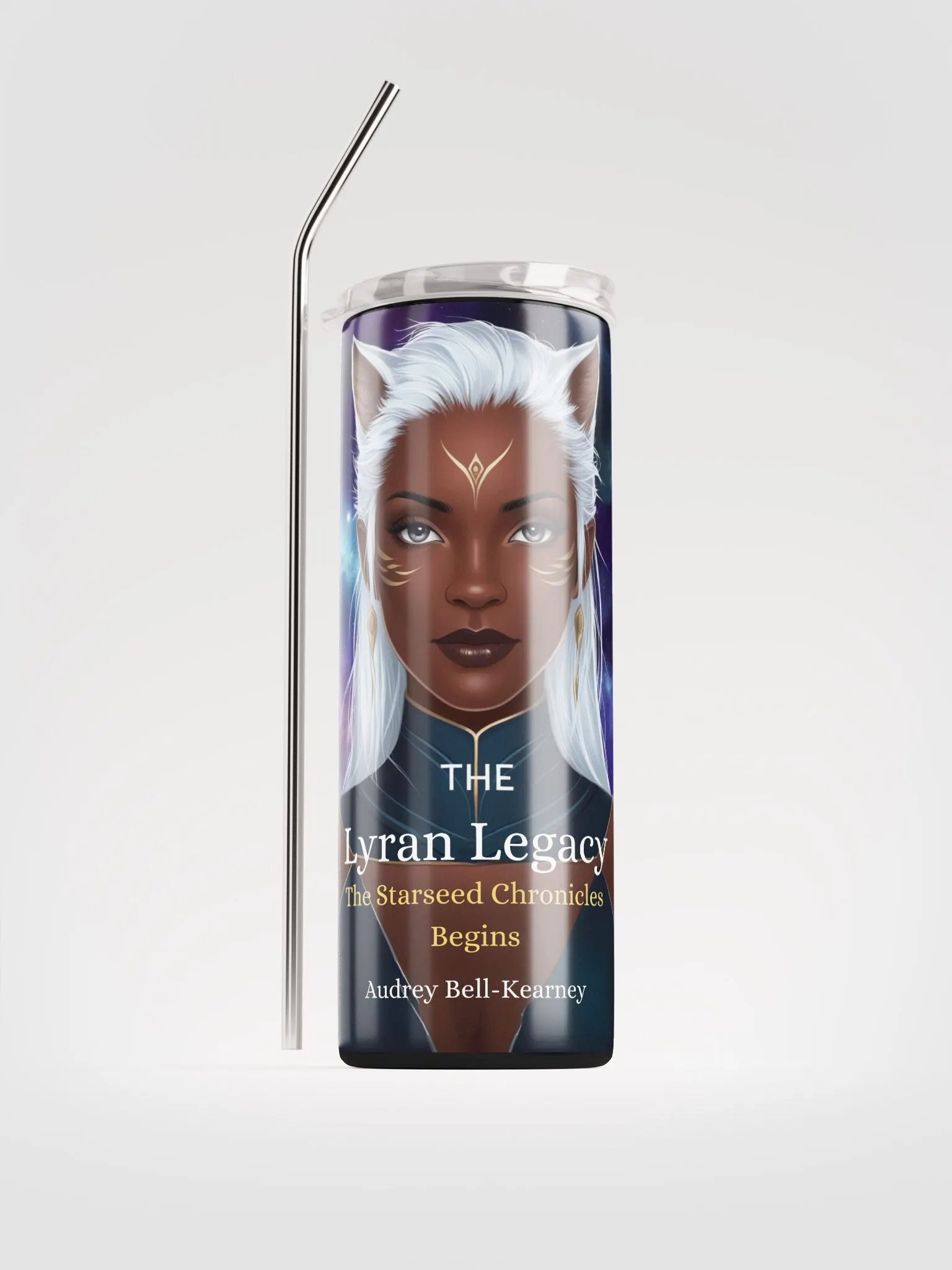 The Lyran Legacy 20oz Stainless Steel Tumbler: Sip the Power of the Cosmos product image (1)