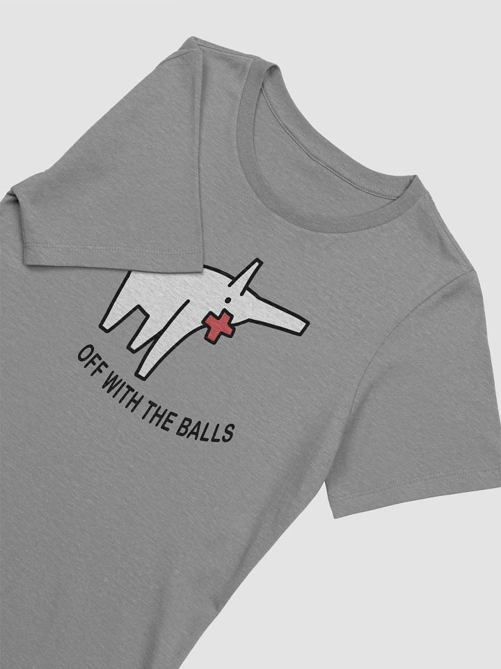 Off With The Balls Dog Outline Bella+Canvas 6400 Relaxed Fit Tee product image (2)