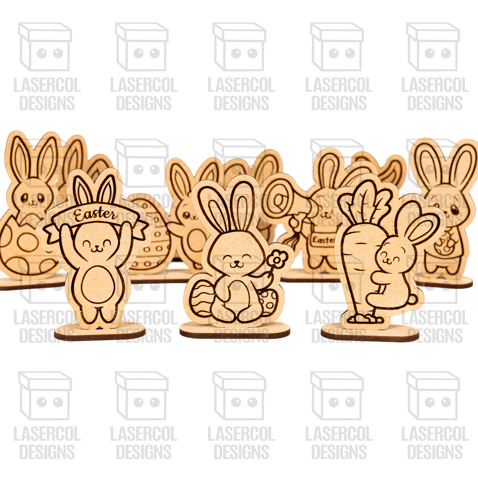 Easter Cutouts With Base Set 3 - Laser Cut Files product image (2)