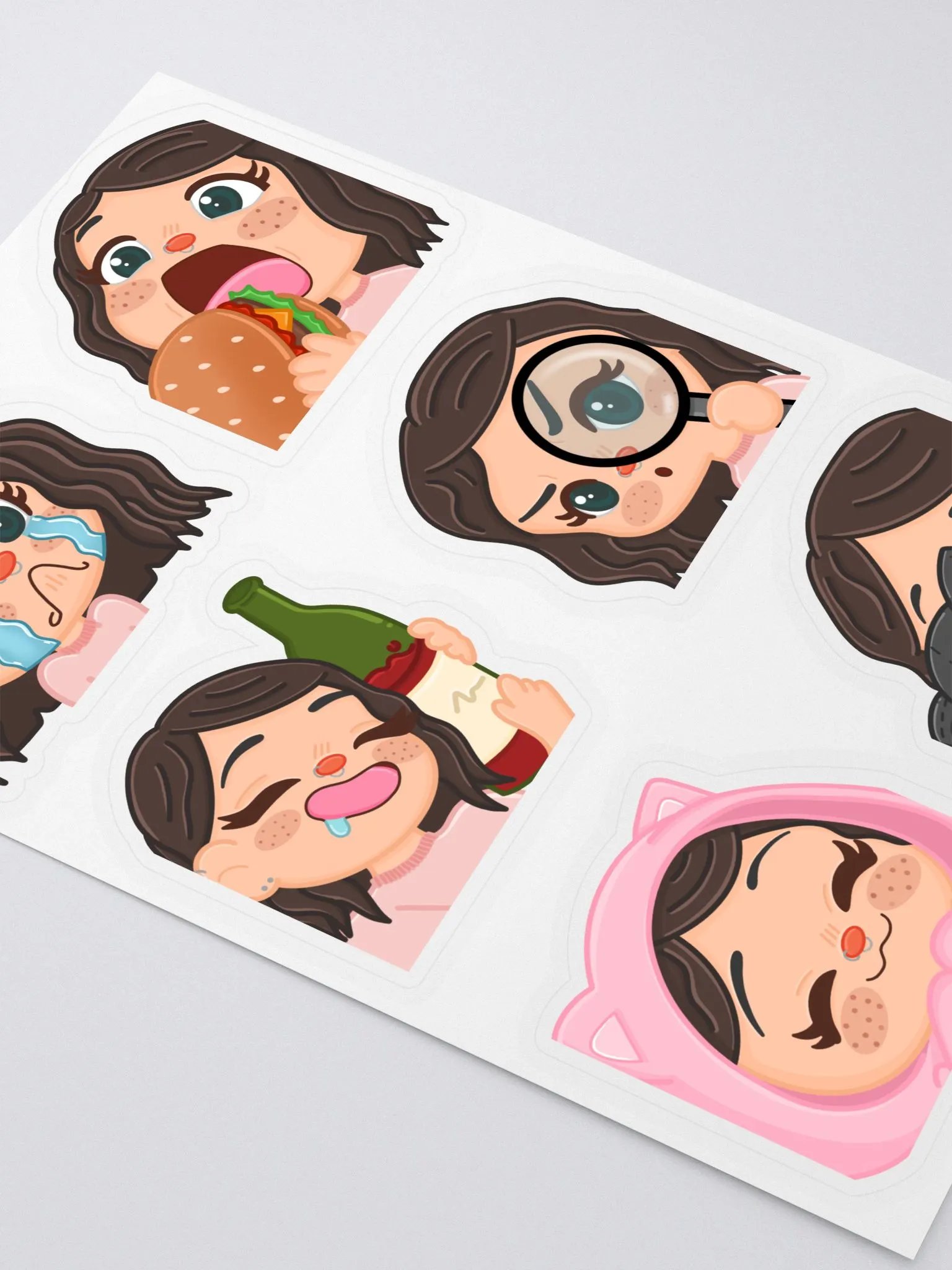 Angela Rose Emote Sticker Sheet product image (3)