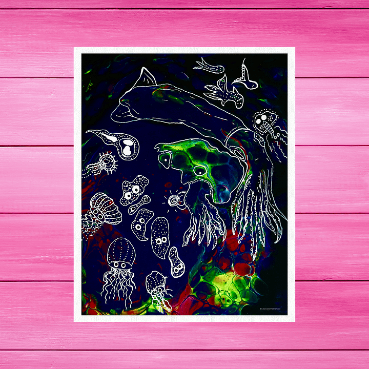 Orb of Sea Creatures | Art Print product image (1)