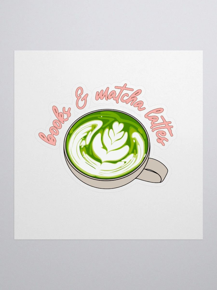 Books and Matcha Lattes Sticker product image (1)