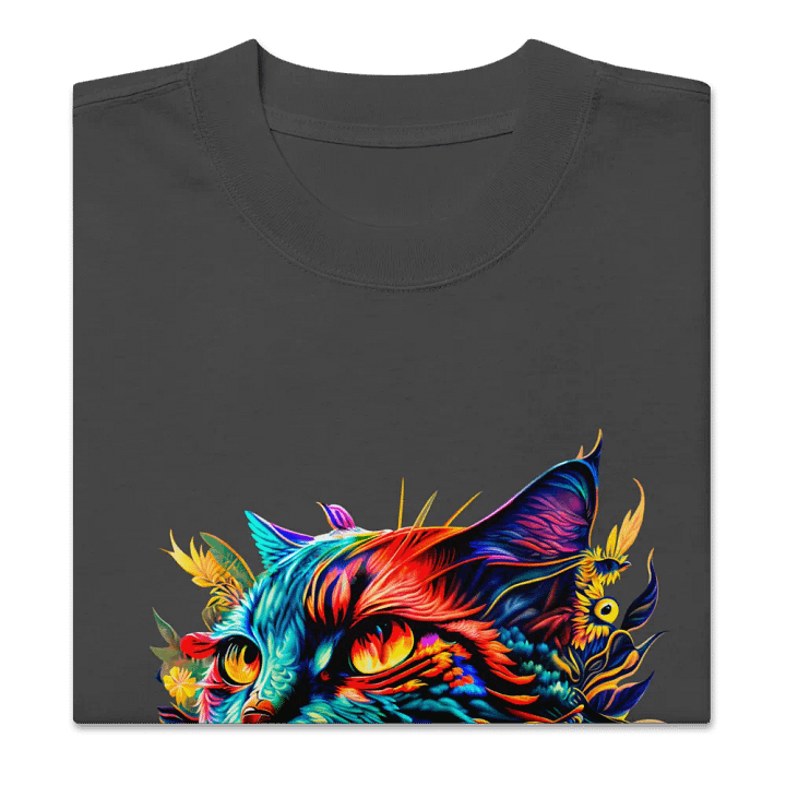 [Trippy Cat] Oversized T-Shirt product image (4)