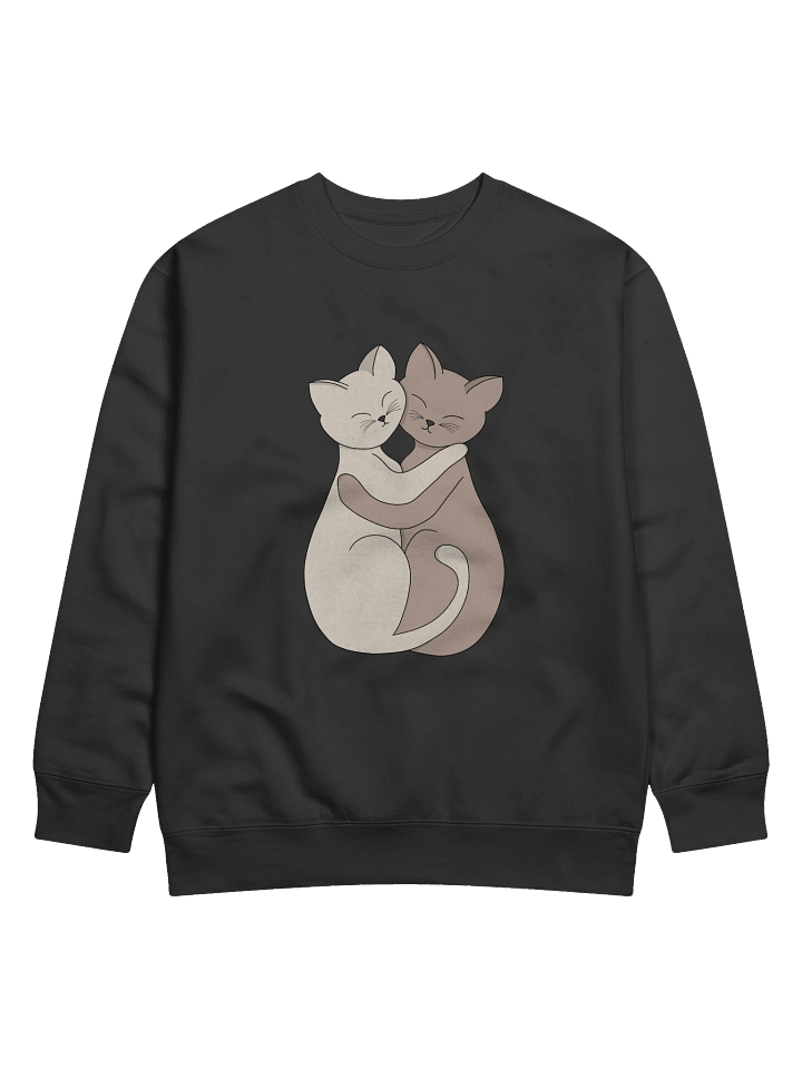 Hugging Cats Friendship Illustration product image (1)