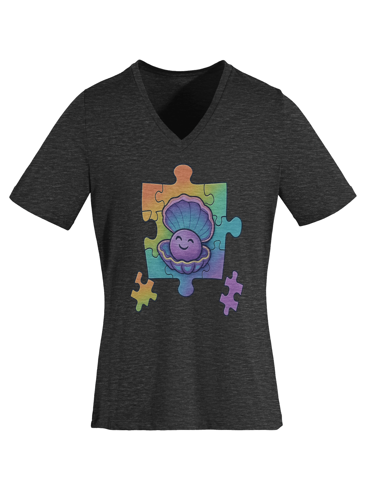 Vibrant Puzzle Piece TISM TRIBE V-Neck product image (6)