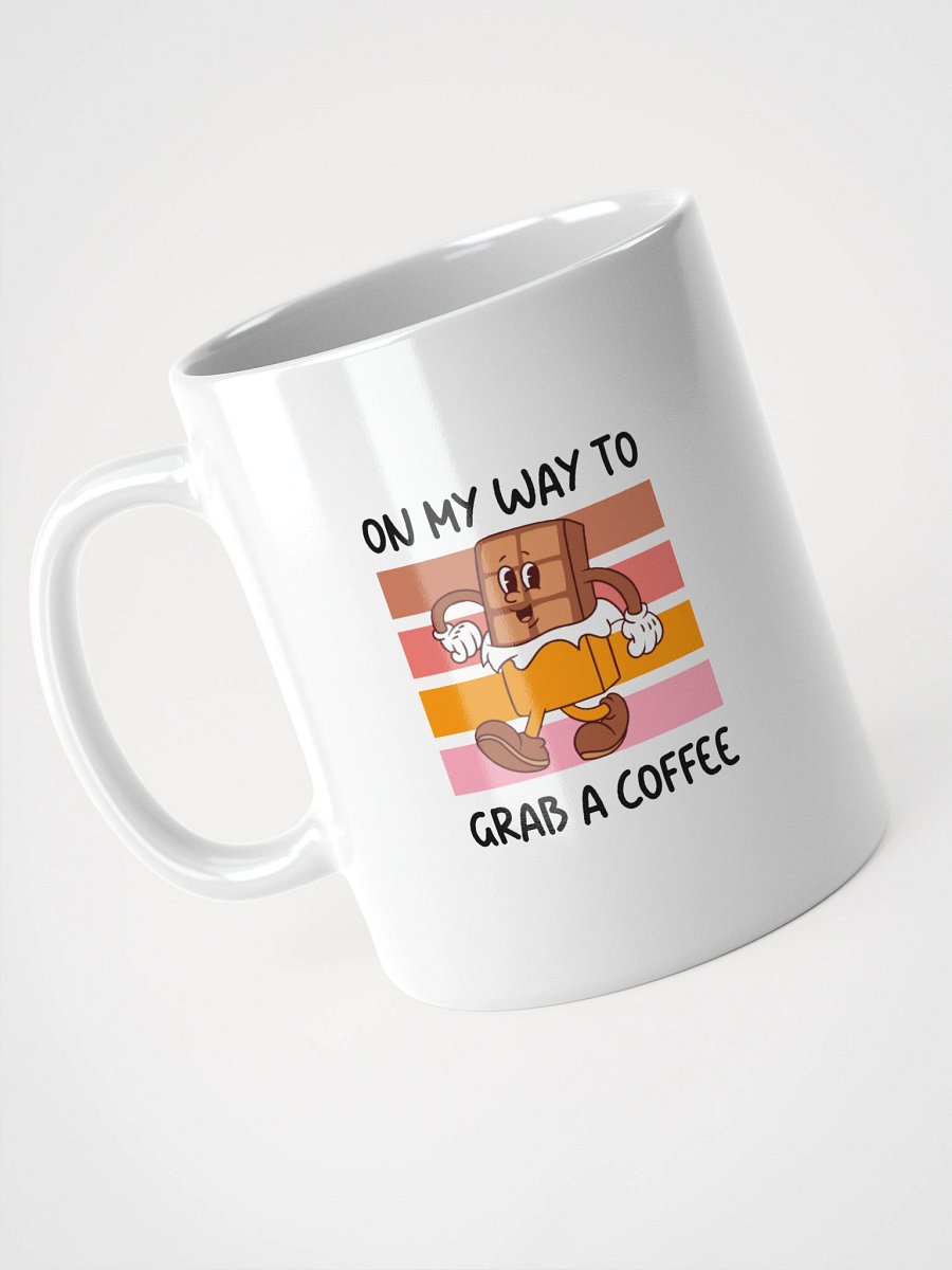 Choco Character Walking White Glossy Mug product image (8)