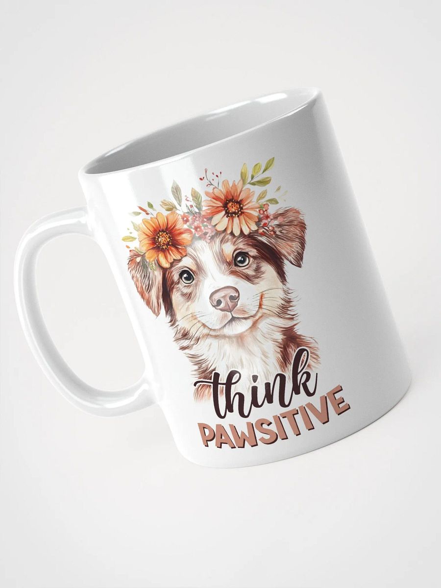 Cute Dog Pawsitive Vibes Glossy Mug product image (2)