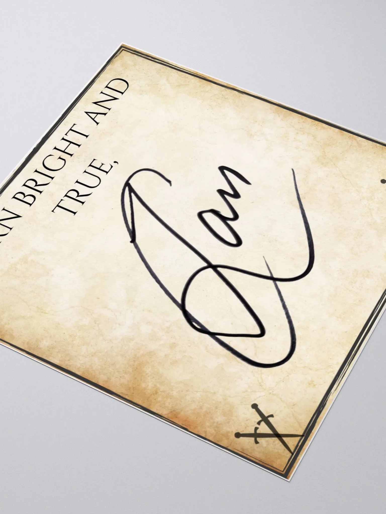 Signed book plate - Burn Bright and True product image (6)