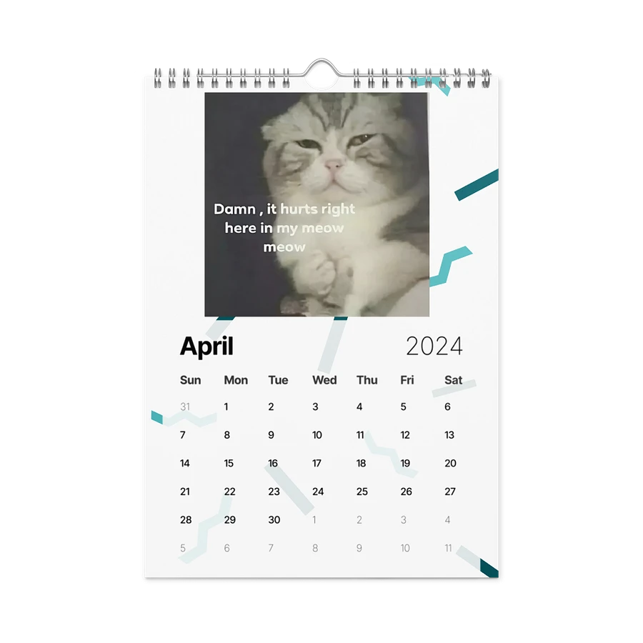 Wall Calendar (2024): Meme Cats product image (2)