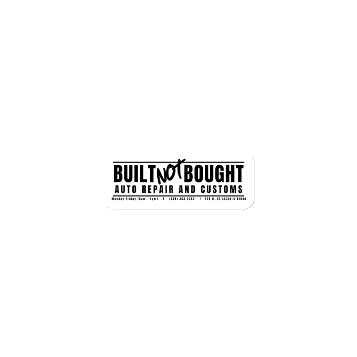 Built Not Bought Business Magnet product image (1)