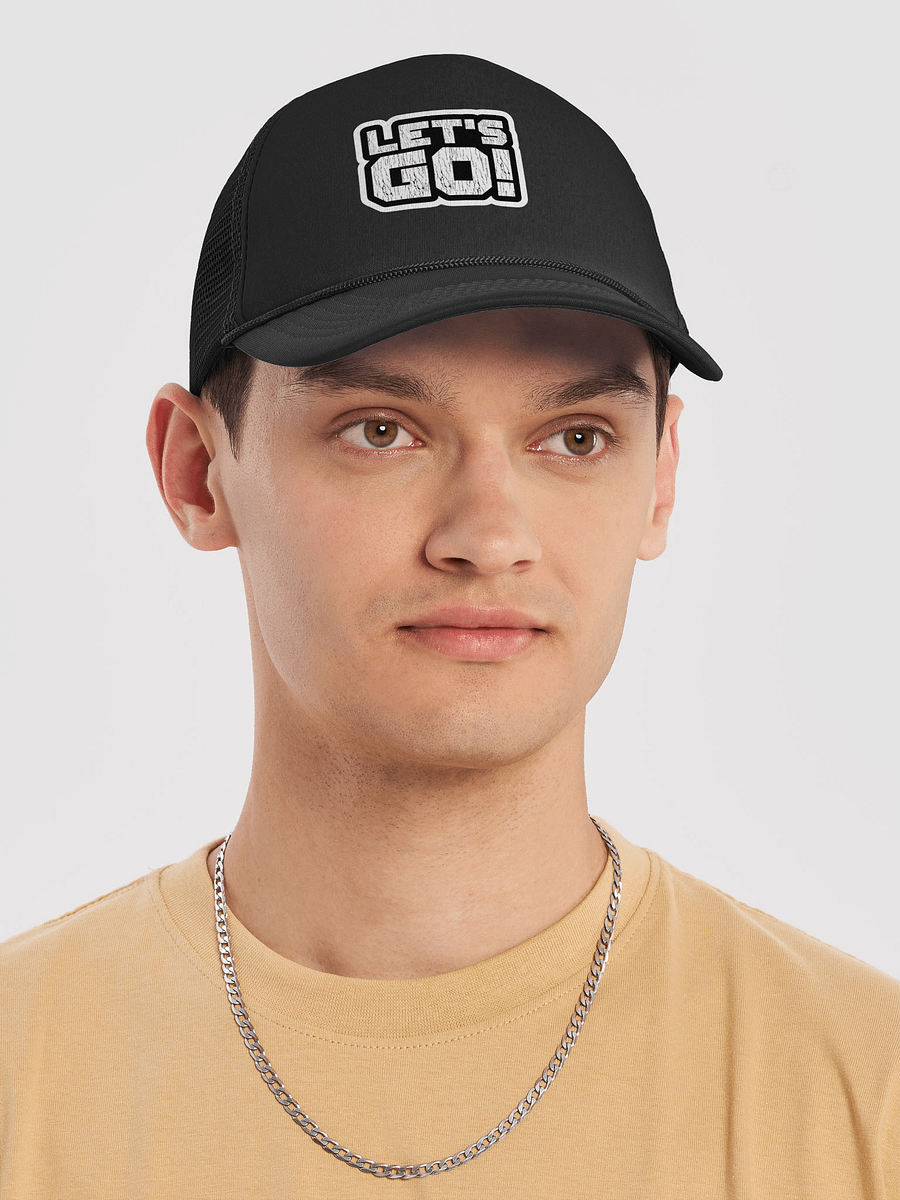 Cracked Let's Go! Foam Trucker Hat product image (5)
