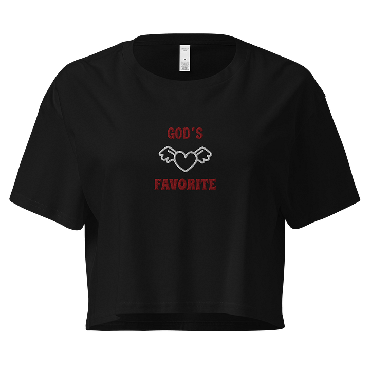 God's Favorite (EMBROIDERED) Women's Crop Top product image (1)