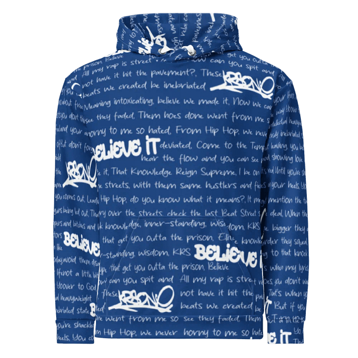Believe It - KRS-One - BLUE - Unisex Hoodie product image (2)
