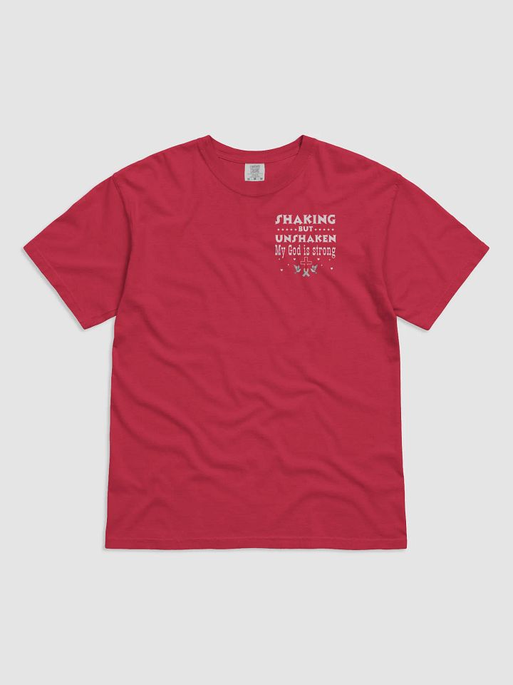 Shaking But Unshaken, My God Is Strong Parkinson Comfort Colors T-shirt product image (11)