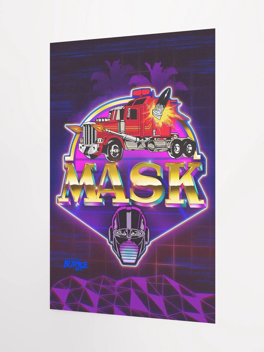 MASK 80's Cartoon 12x18 Fine Art Print product image (3)