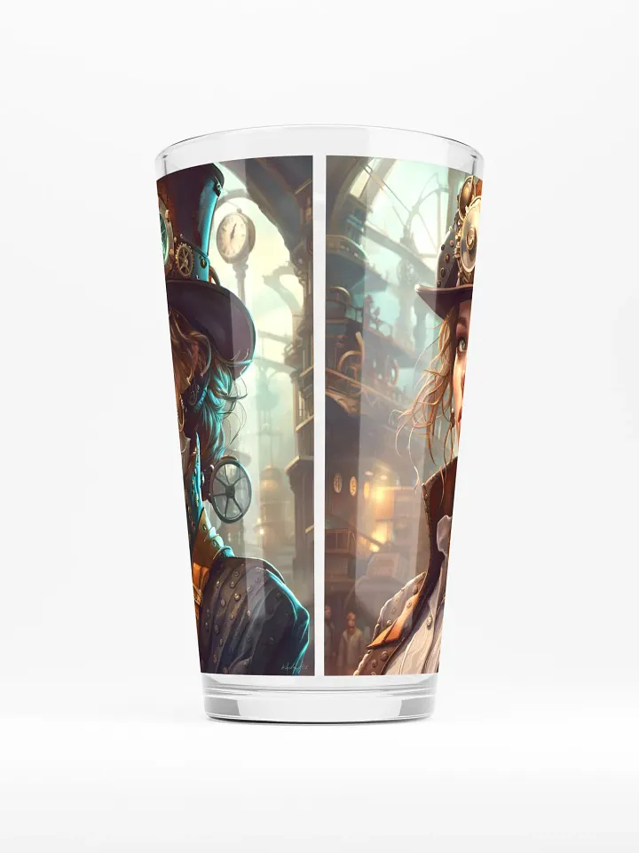 Steampunk Female Pint Glass product image (2)