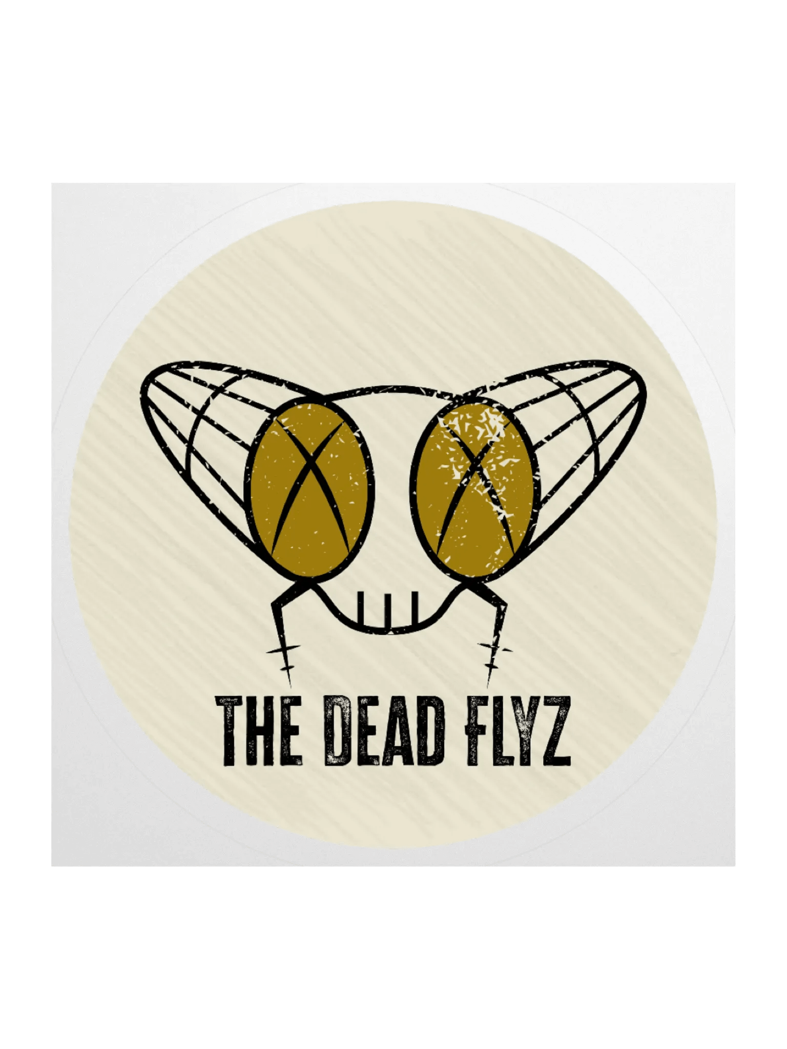 The Dead Flyz Sticker (circle) product image (1)