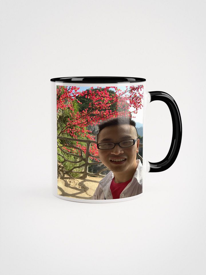 Ceramic Mug with Color Inside: flower and mountain product image (2)