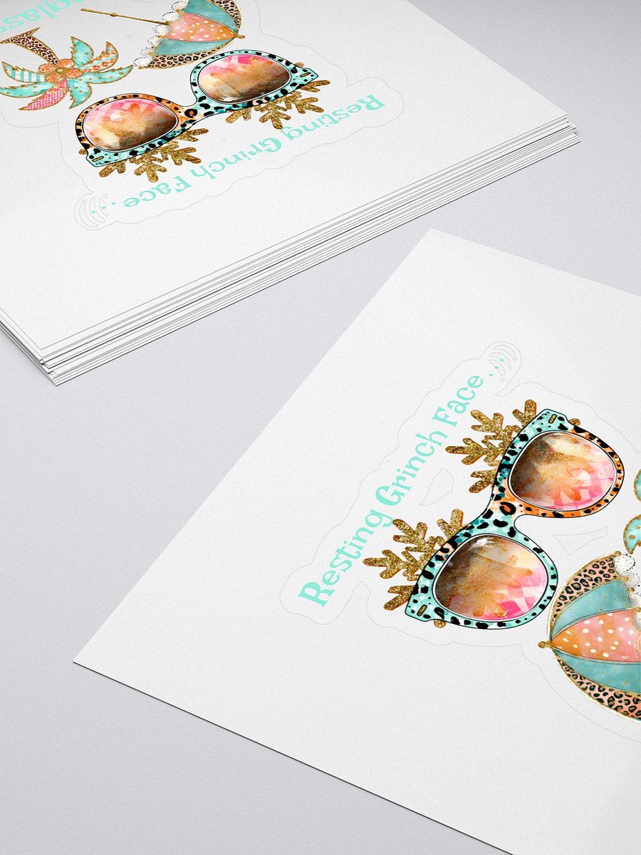 Resting Beach Face Sticker Set product image (2)
