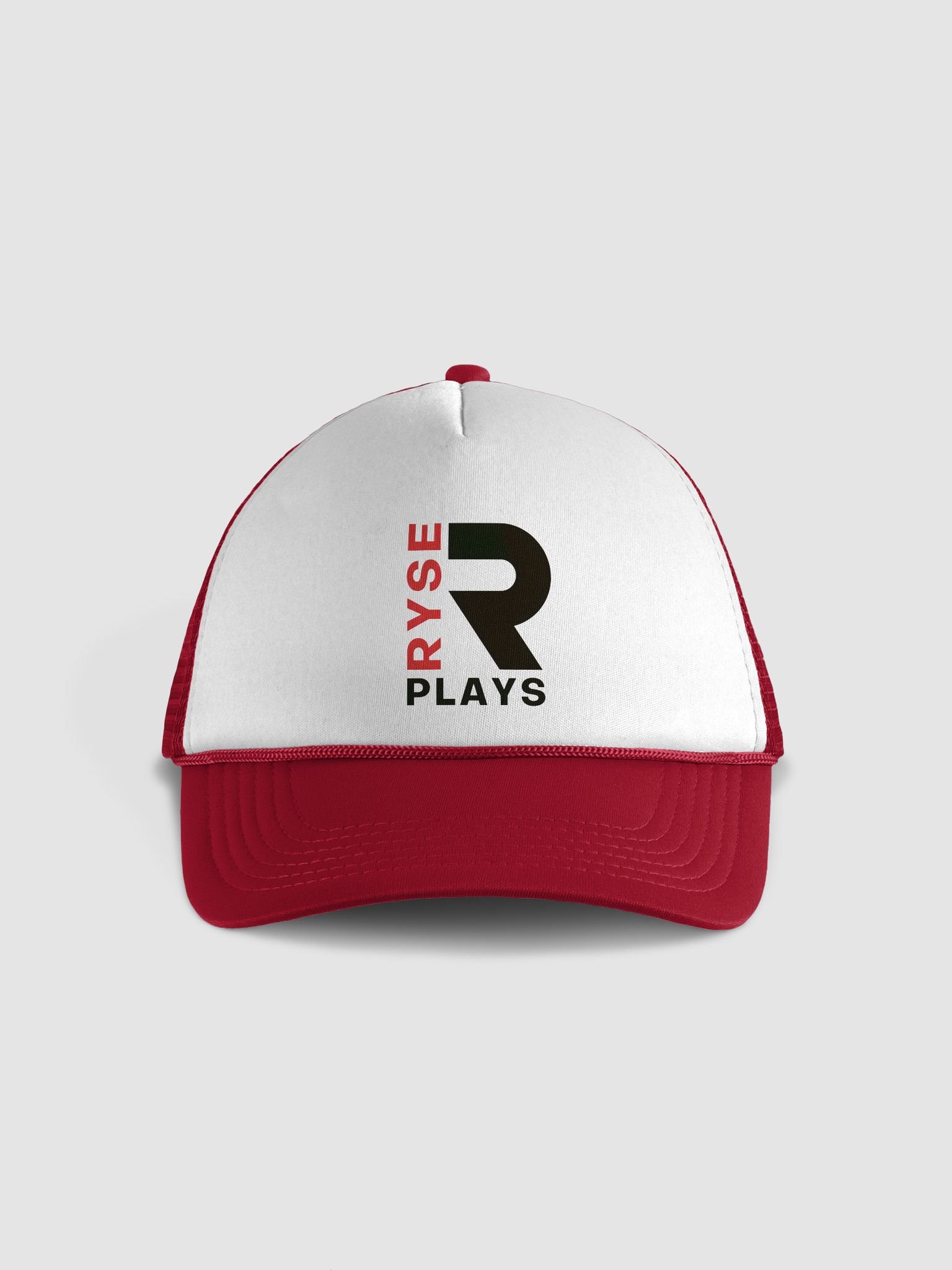 Ryse Plays Trucker Cap Red & White product image (1)