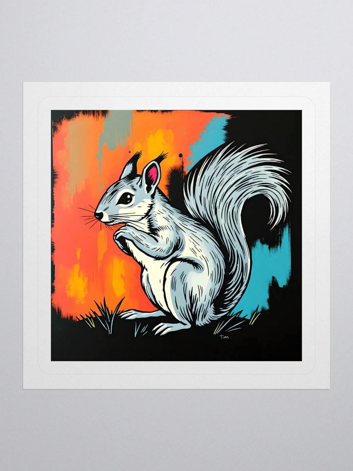 Whimsical Squirrel Kiss-Cut Stickers product image (3)